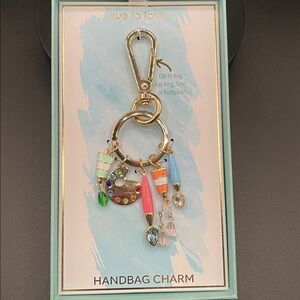 True to Form Gold Artist Painter Handbag Charm NIB